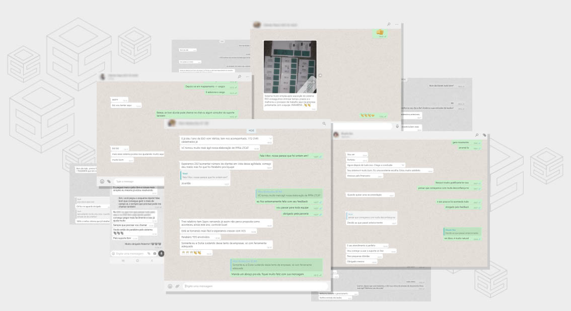 Confira os depoimentos que os clientes deixaram a respeito do Sistema ESO